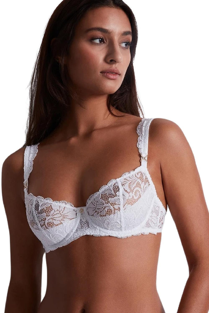 Aubade Mon Bijou Demi-Cup Bra, White (UAF14-6)