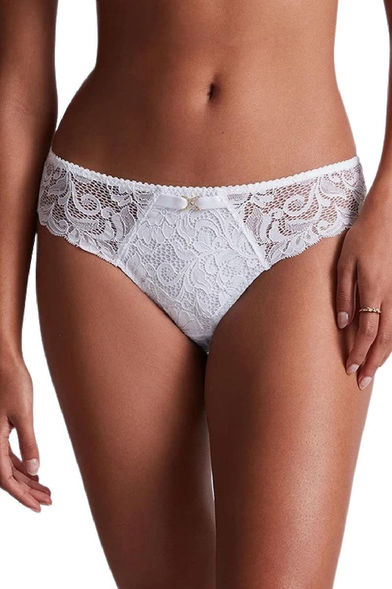 Aubade Mon Bijou Brazilian Panty, White (UA22-6)