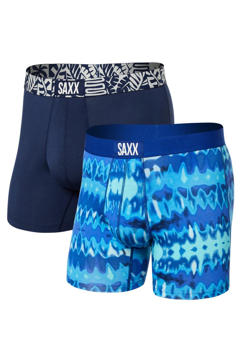 SAXX Vibe Boxer Brief 2 Pack SXPP2V-OTT (Optic Tie-Dye/Black)