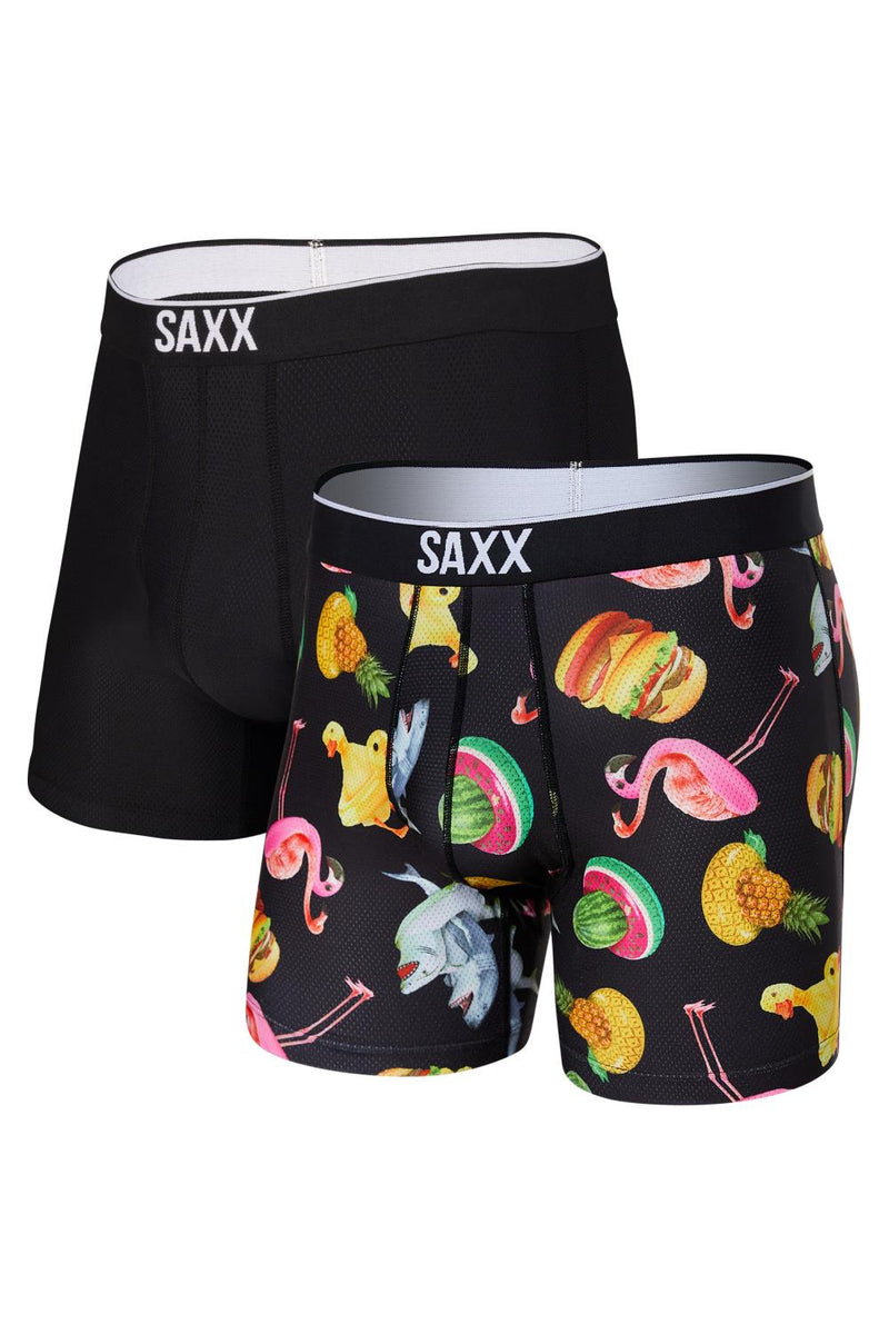 SAXX Volt Boxer Brief 2-pack SXPP2T-MFK (Mega Meta Floaties / Black)