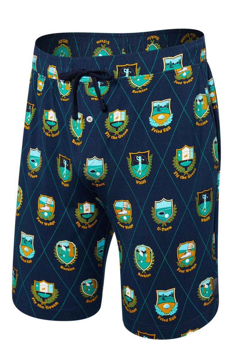 SAXX 22nd Century Silk Short SXLS67-RPD (Rough Patches-Dark Ink)