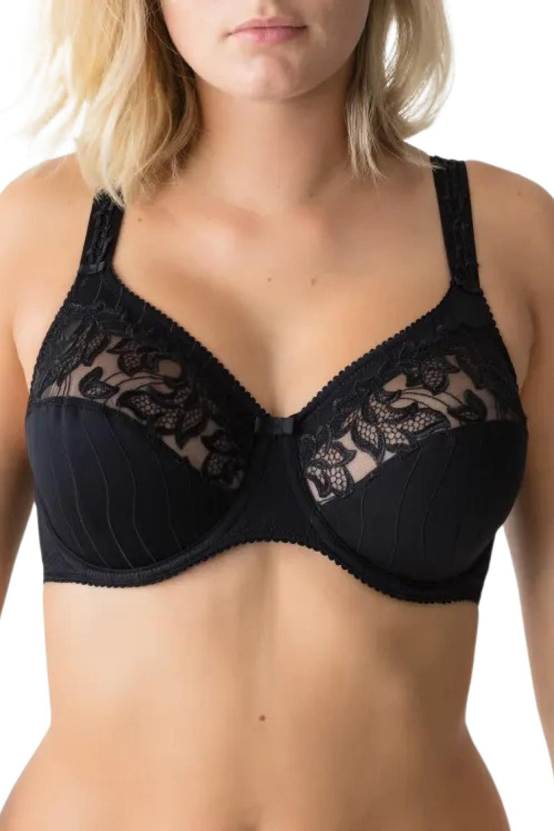 PrimaDonna Deauville Full Cup Comfort Bra, (Cups D-E), Black (0161816)