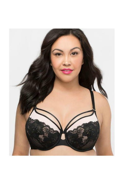 Curvy Couture Tulip Strap Push Up Bra 1267