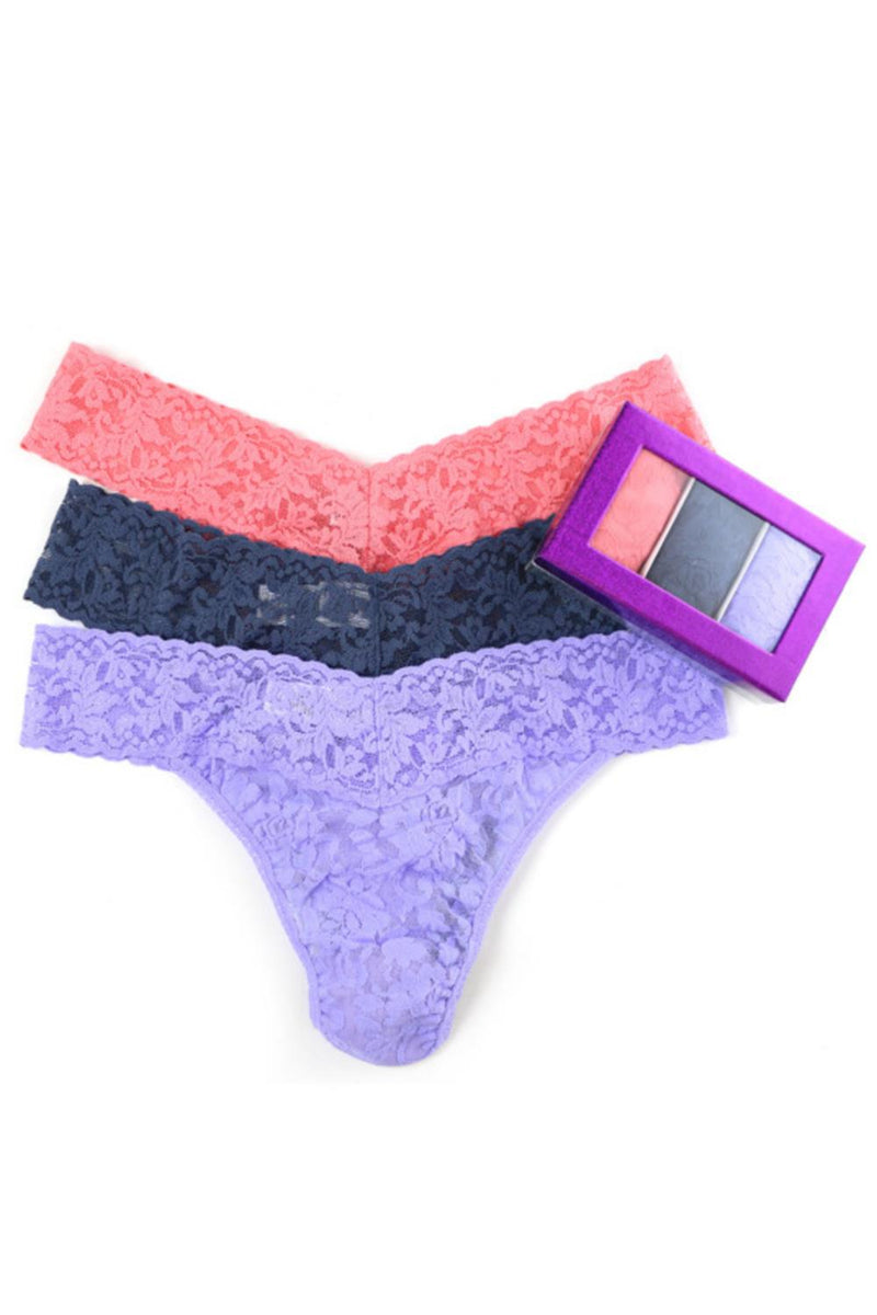Hanky Panky Signature Lace Original Rise Thong 3/pk 48HOLO3 Park Slope