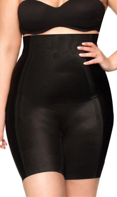 Body Hush Catwalk Thigh Control Panty, Black (BH1507MS)