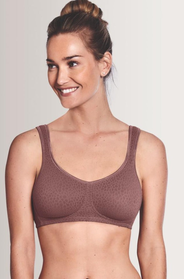 Amoena Mona Wire-Free Pocketed Bra, Rose Taupe (44589)