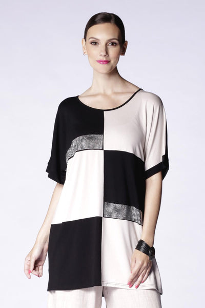 Bedazzled Colour Block Tunic 318-01565