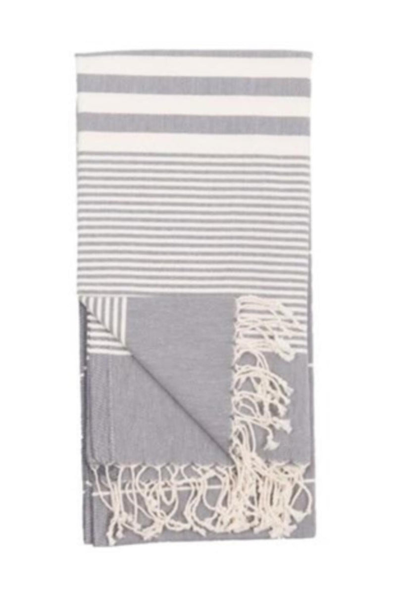 Pokoloko Harem Turkish Towel TTHA7 Slate