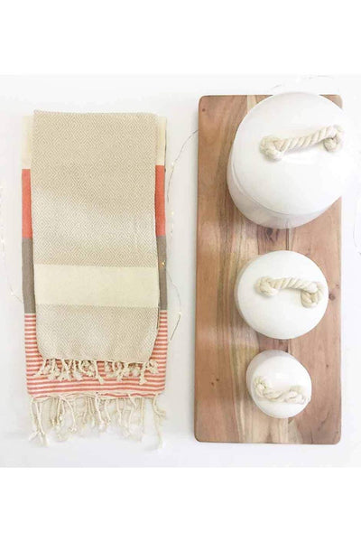 Pokoloko Turkish Towel Diamond TTD9 Cream