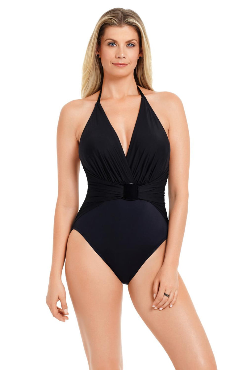 Magicsuit Solid Angelina One Piece Swimsuit 6008014 Black