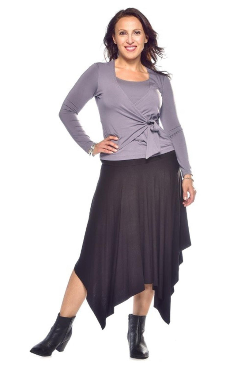 Rapz Asymmetrical Skirt 4430 Black