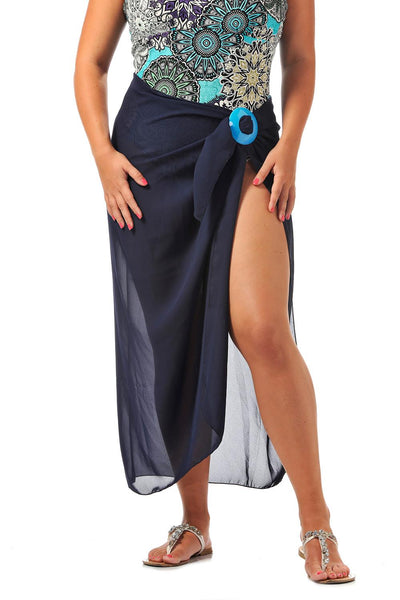 Rapz Long Georgette Pareo, Navy (4100G)