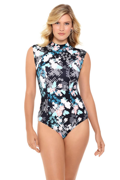 Shop online Women's One Piece Swimwear Janet Iris Yellow Print – Contessa  Volpi