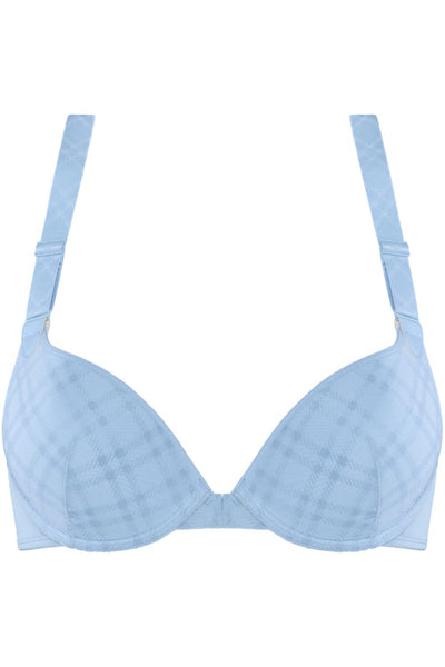 Marlies Dekkers Gloria Plunge Push-Up Bra, Sky Blue (19891)