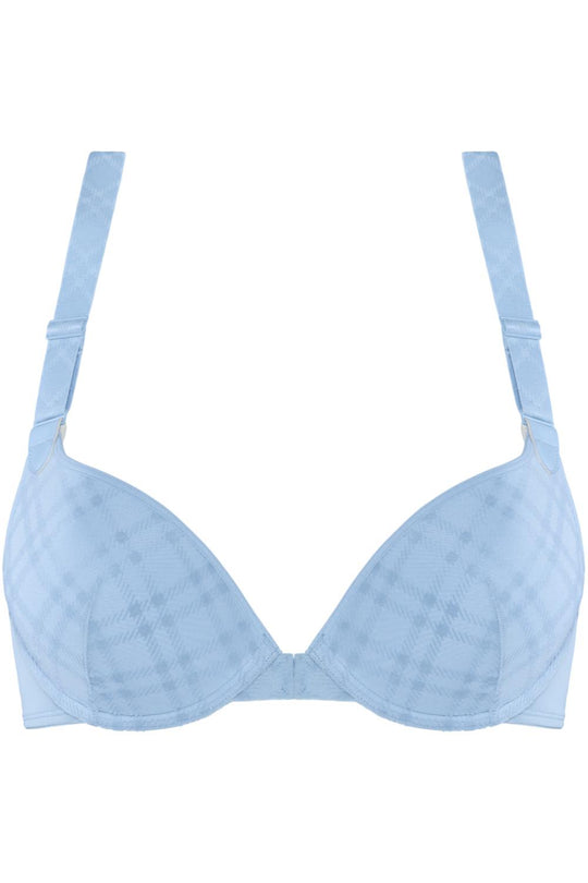 Marlies Dekkers Gloria Plunge Push-Up Bra, Sky Blue (19891)